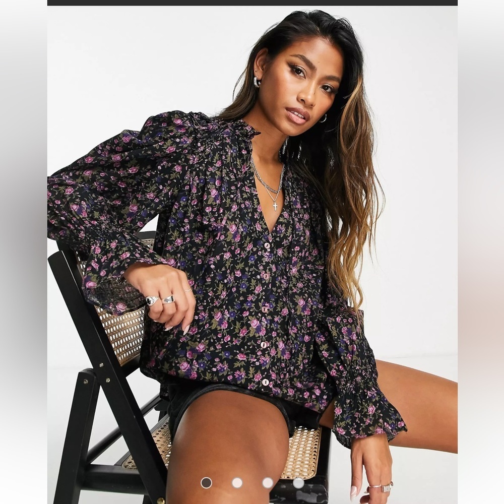 FREE PEOPLE “meant to be” blouse